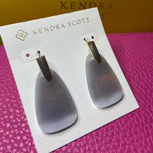 KENDRA SCOTT-"Marty" Drop Earrings-Gold w/Stone